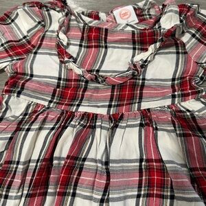 Wonder Nation Red and White Plaid Dress